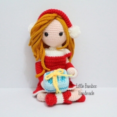 Chloe The Red Dress Girl amigurumi by Little Bamboo Handmade