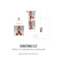 Christmas Elf amigurumi pattern by Little Bamboo Handmade