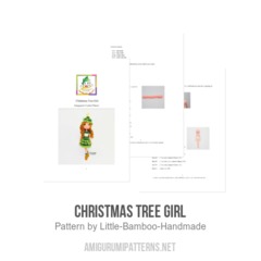 Christmas Tree Girl amigurumi pattern by Little Bamboo Handmade