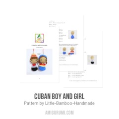 Cuban Boy And Girl amigurumi pattern by Little Bamboo Handmade