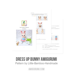 Dress Up Bunny Amigurumi amigurumi pattern by Little Bamboo Handmade