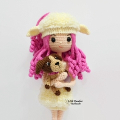 Easter Lamb Girl amigurumi pattern by Little Bamboo Handmade