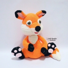 Flynn The Fox amigurumi pattern by Little Bamboo Handmade