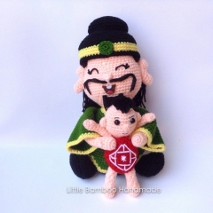 Fu Xing The Good Fortune Doll amigurumi pattern by Little Bamboo Handmade