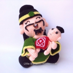 Fu Xing The Good Fortune Doll amigurumi pattern by Little Bamboo Handmade