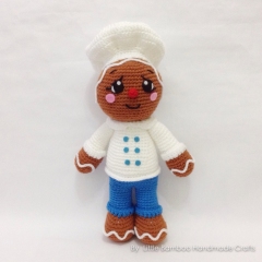 Gingerbread Baker amigurumi by Little Bamboo Handmade