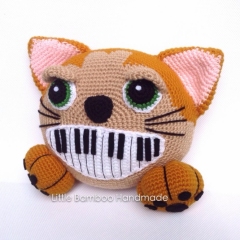 Happy Cat Keyboard amigurumi pattern by Little Bamboo Handmade
