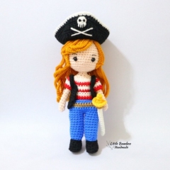Mermaid, Pirate and Sailor Dress Up Doll amigurumi pattern by Little Bamboo Handmade