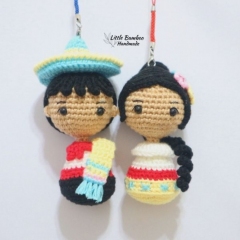 Mexican Boy And Girl amigurumi pattern by Little Bamboo Handmade