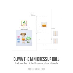 Olivia The Mini Dress Up Doll amigurumi pattern by Little Bamboo Handmade