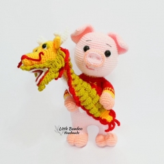 Prosperity Pig And Dragon Dance amigurumi pattern by Little Bamboo Handmade