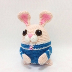 Rabbit The 12 Zodiac Egg amigurumi pattern by Little Bamboo Handmade