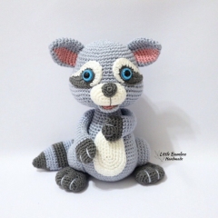 Ringo The Raccoon amigurumi pattern by Little Bamboo Handmade