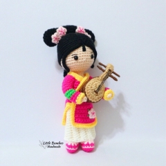 Ruyi The Chinese Girl amigurumi pattern by Little Bamboo Handmade