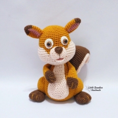Skippy The Squirrel amigurumi pattern by Little Bamboo Handmade