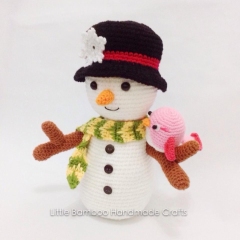 Snowman And Bird amigurumi pattern by Little Bamboo Handmade