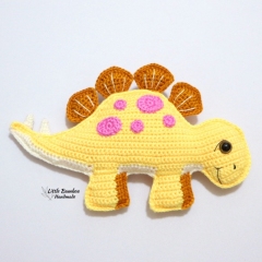 Stegosaurus Ragdoll amigurumi pattern by Little Bamboo Handmade