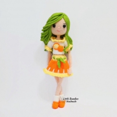 Tangerine Girl  amigurumi by Little Bamboo Handmade