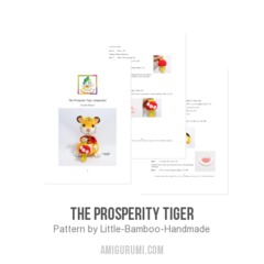 The Prosperity Tiger amigurumi pattern by Little Bamboo Handmade