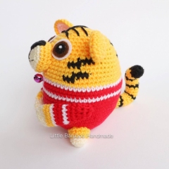 Tiger The 12 Zodiac Egg amigurumi pattern by Little Bamboo Handmade