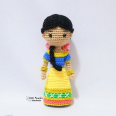 Trisha The Indian Girl amigurumi by Little Bamboo Handmade