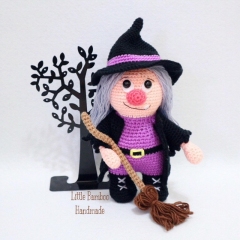 Witch amigurumi pattern by Little Bamboo Handmade