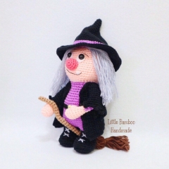 Witch amigurumi pattern by Little Bamboo Handmade