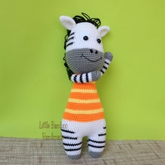 Zac the Zebra amigurumi by Little Bamboo Handmade