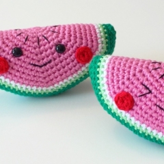 Happy Watermelon amigurumi pattern by Super Cute Design