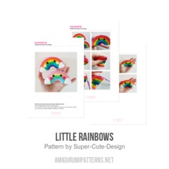 Little Rainbows amigurumi pattern by Super Cute Design