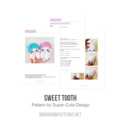 Sweet Tooth amigurumi pattern by Super Cute Design