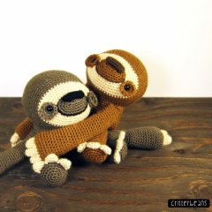 Doobie the Sloth amigurumi by Critterbeans