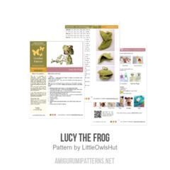 Lucy the Frog amigurumi pattern by LittleOwlsHut