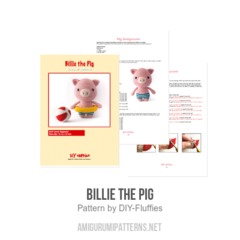 Billie the Pig amigurumi pattern by DIY Fluffies