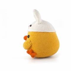 Charlie the Baby Chicken Easter Bunny  amigurumi by DIY Fluffies