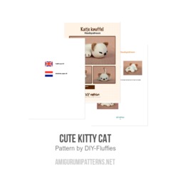 Cute Kitty Cat amigurumi pattern by DIY Fluffies