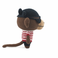 Jack the Pirate Monkey amigurumi by DIY Fluffies