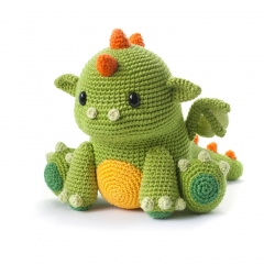 Koji the baby Dragon amigurumi pattern by DIY Fluffies