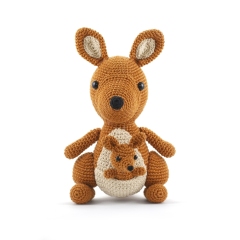 Mama and Baby Kangaroo amigurumi pattern by DIY Fluffies