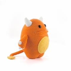 Mr. Orange Monster amigurumi by DIY Fluffies