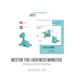 Nestor the Loch Ness Monster  amigurumi pattern by DIY Fluffies