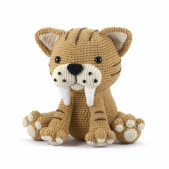Oscar the Saber-Toothed Tiger amigurumi pattern by DIY Fluffies