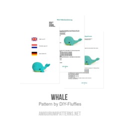 Little Whale  amigurumi pattern by DIY Fluffies