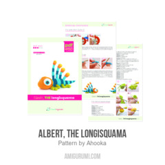 Albert, the longisquama amigurumi pattern by Ahooka