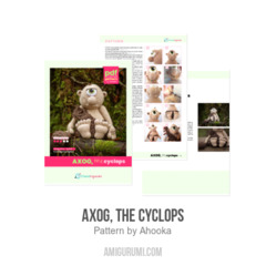 Axog, the cyclops amigurumi pattern by Ahooka