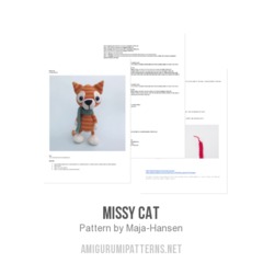Missy Cat amigurumi pattern by Maja Hansen