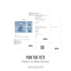 Yuri the Yeti amigurumi pattern by Maja Hansen