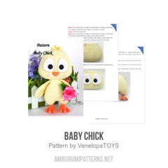 Baby Chick amigurumi pattern by VenelopaTOYS