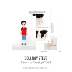 Doll Boy Steve amigurumi pattern by VenelopaTOYS