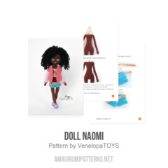 Doll Naomi amigurumi pattern by VenelopaTOYS